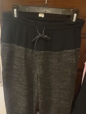 Womens Rag & Bone Black Elastic Waist Lounge Pants Size Small
